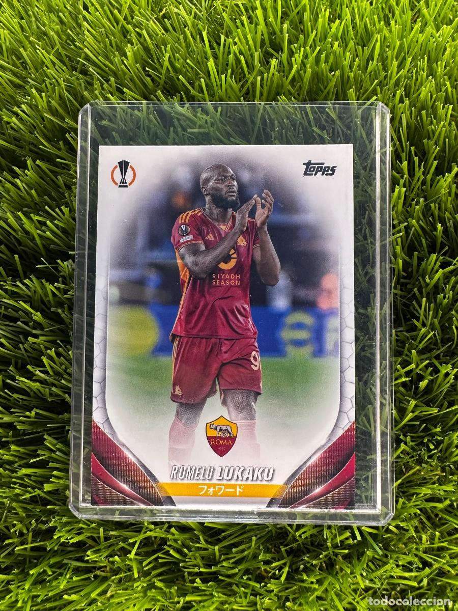 Cromos de F&uacute;tbol: N&ordm; 32 Romelu Lukaku AS Roma Topps UEFA Clubs Competitions Japan Edition 23 24