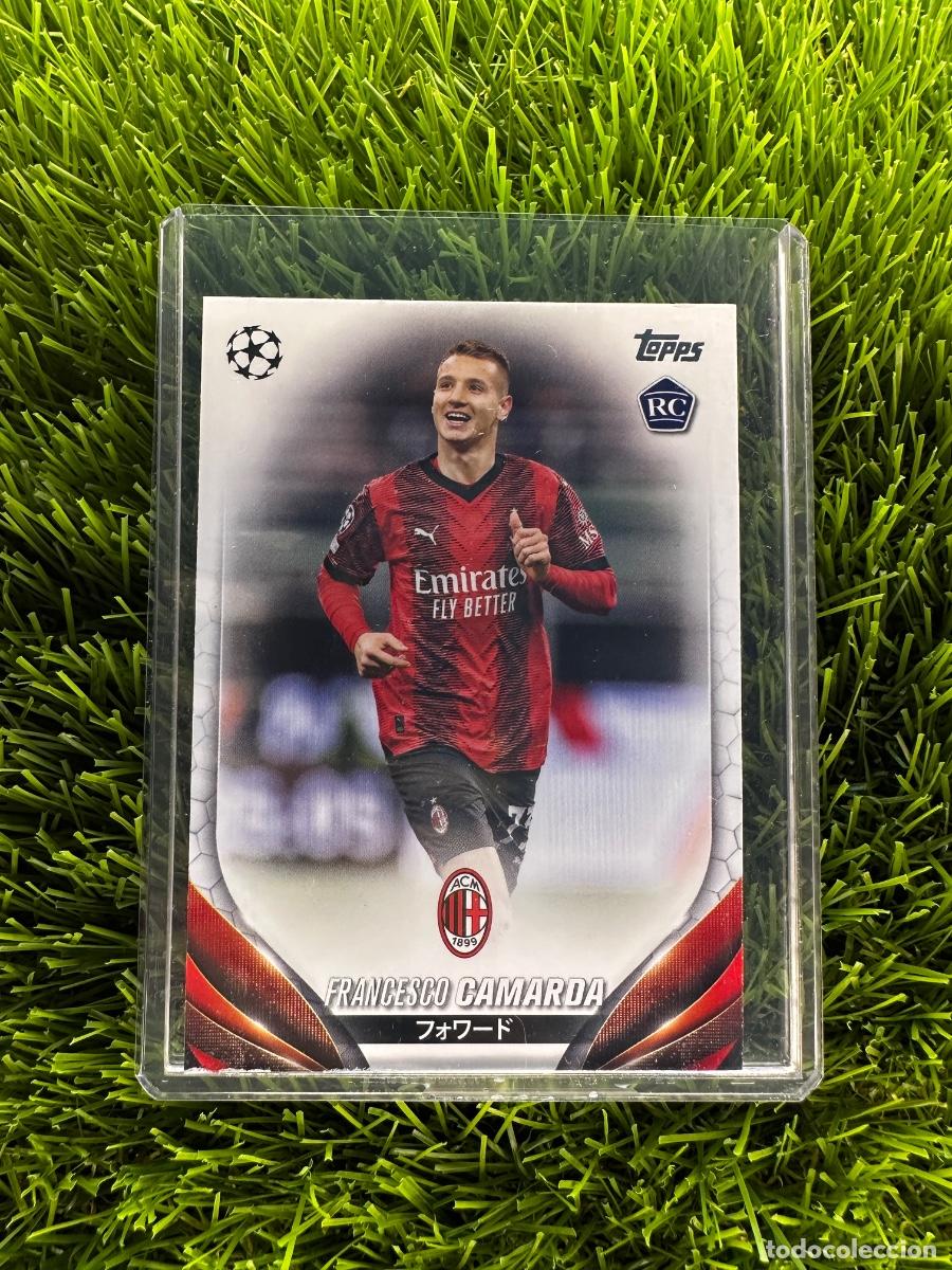 Cromos de F&uacute;tbol: N&ordm; 68 Francesco Camarda Rookie Card AC Milan Topps UEFA Clubs Competitions Japan Edition 23 24