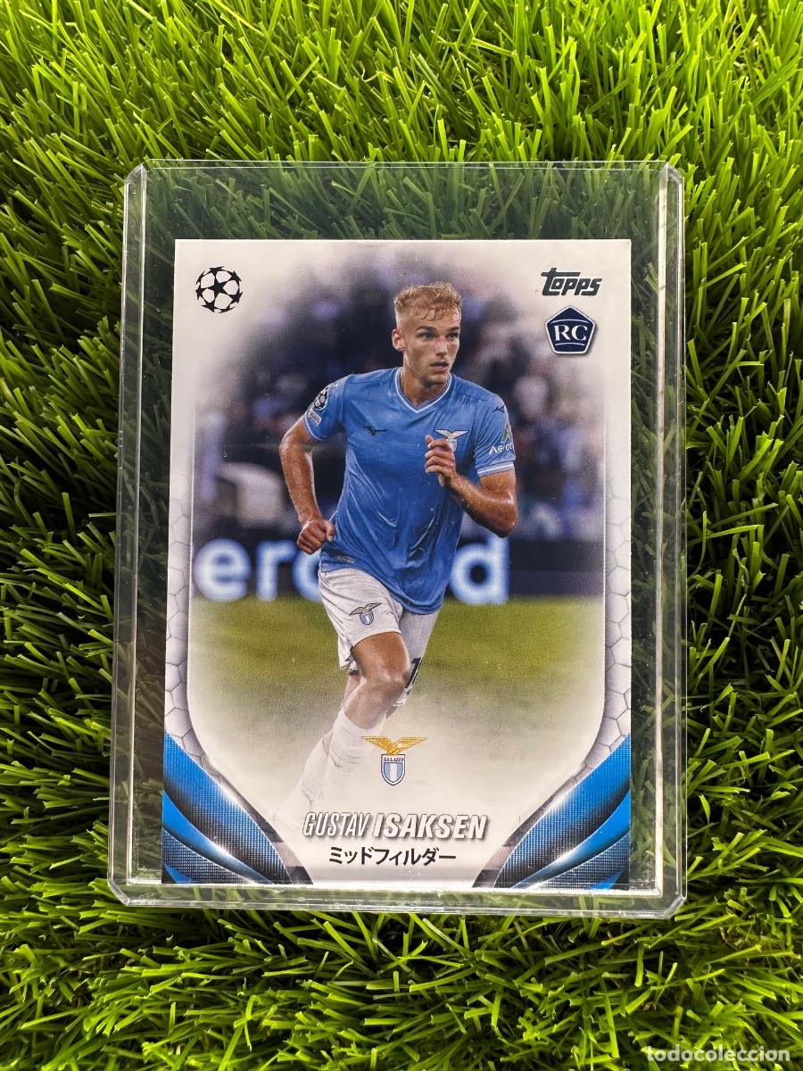 Cromos de F&uacute;tbol: N&ordm; 200 Gustav Isaksen Rookie Card Lazio Topps UEFA Clubs Competitions Japan Edition 23 24