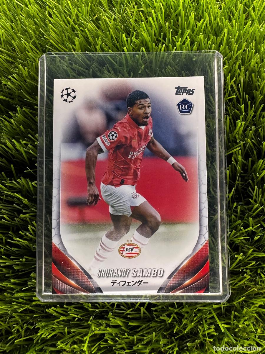 Cromos de F&uacute;tbol: N&ordm; 27 Shurandy Sambo Rookie Card PSV Eindhoven Topps UEFA Clubs Competitions Japan Edition 23 24