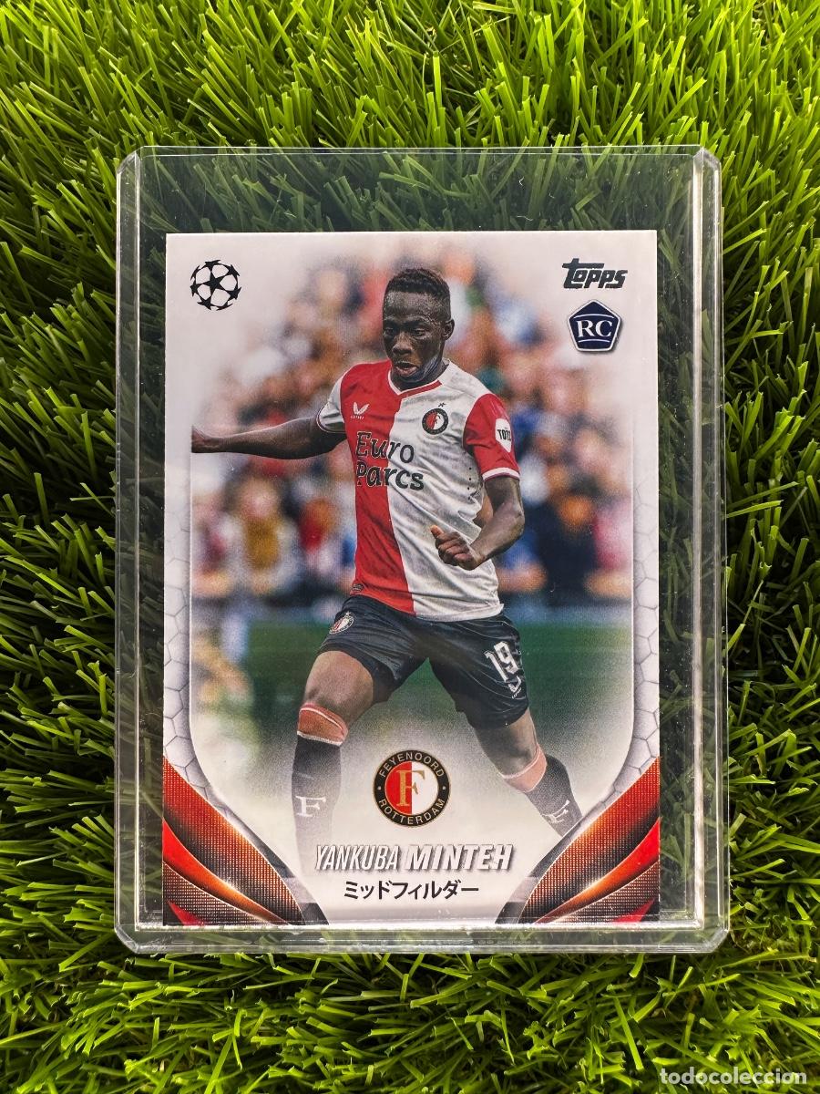 Cromos de F&uacute;tbol: N&ordm; 165 Yankuba Minteh Rookie Card Feyenoord Topps UEFA Clubs Competitions Japan Edition 23 24