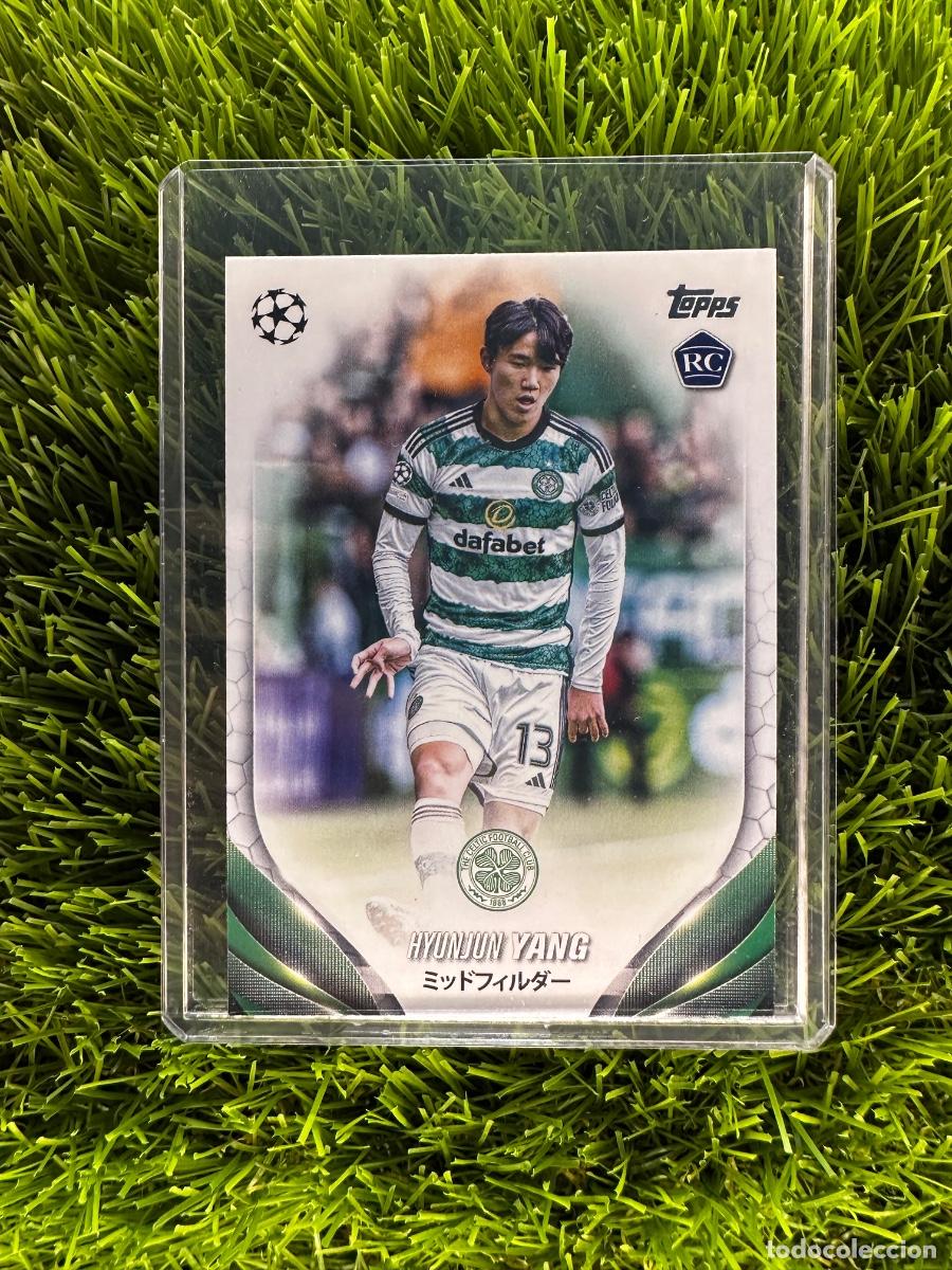 Football Stickers: N&ordm; 83 Hyunjun Yang Rookie Card Celtic FC Topps UEFA Clubs Competitions Japan Edition 23 24