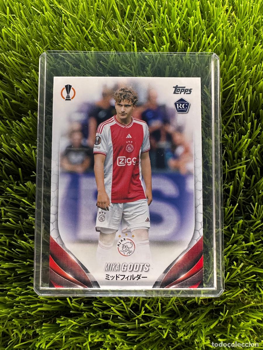 Cromos de F&uacute;tbol: N&ordm; 121 Mika Godts Rookie Card Ajax Topps UEFA Clubs Competitions Japan Edition 23 24