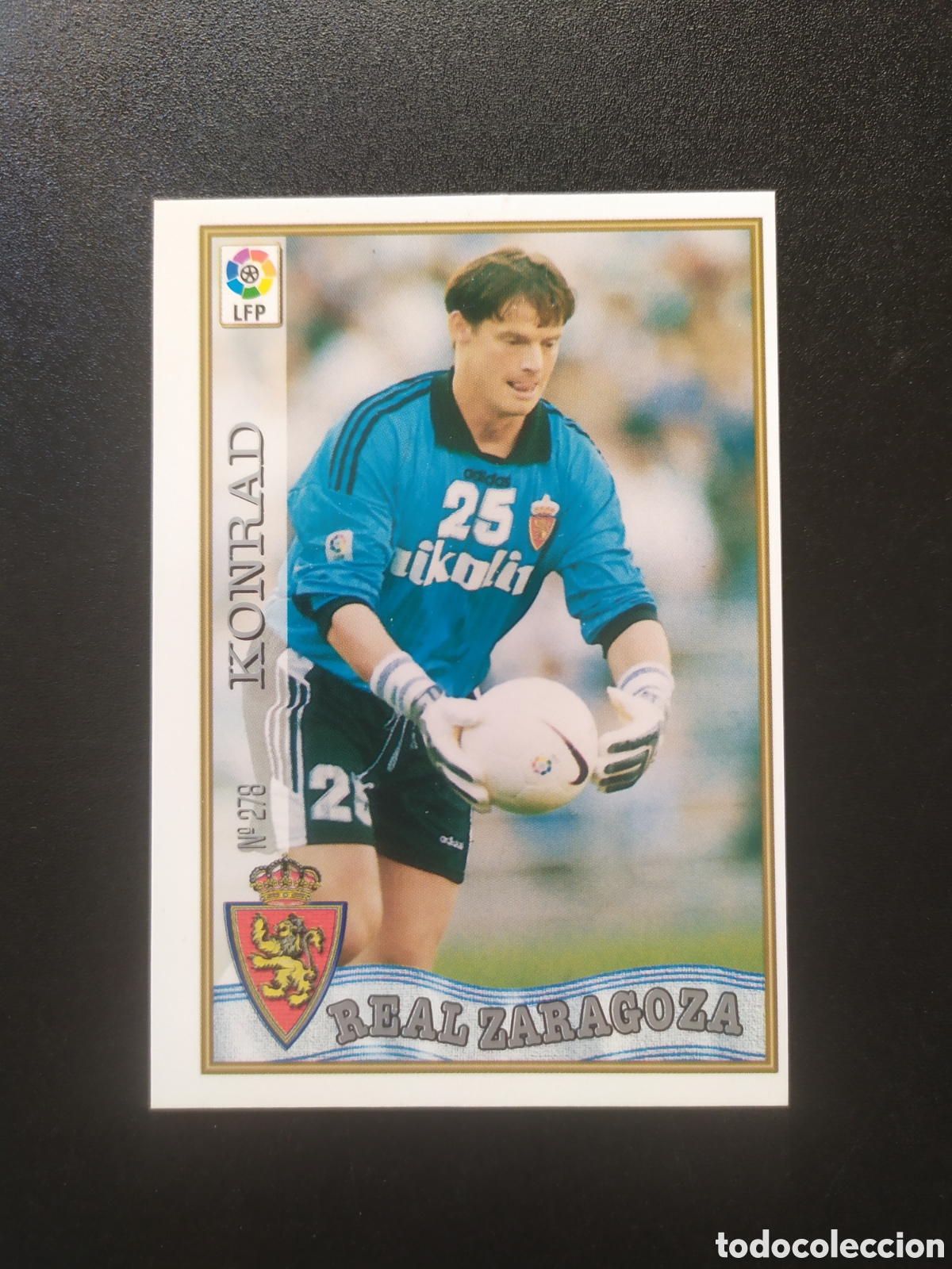 Cromos de F&uacute;tbol: Mundicromo fichas liga 1997 1998 97 98 Konrad n&deg; 278 Real Zaragoza