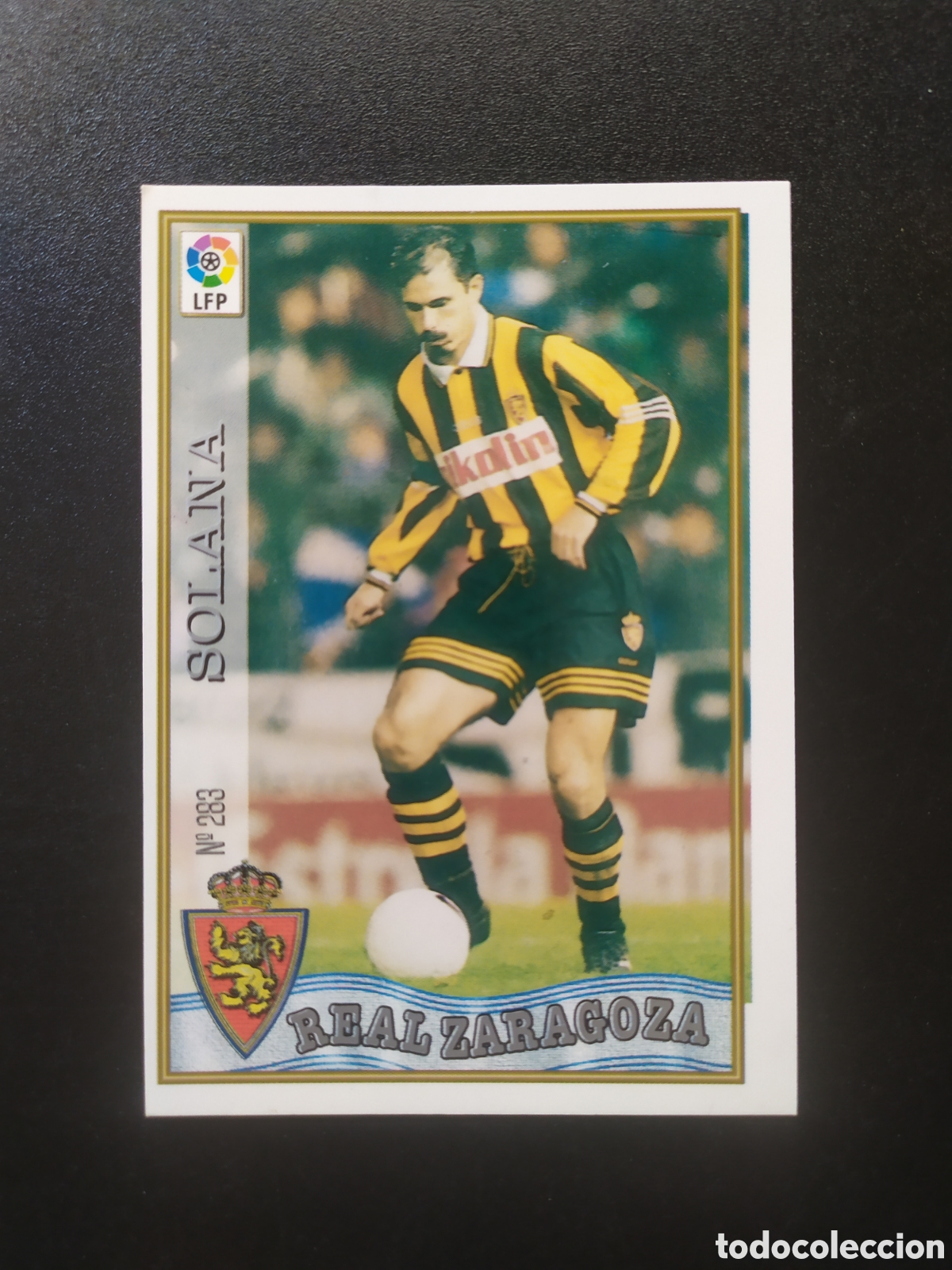 Fu&szlig;ball-Sticker: Mundicromo fichas liga 1997 1998 97 98 Solana n&deg; 283 Real Zaragoza