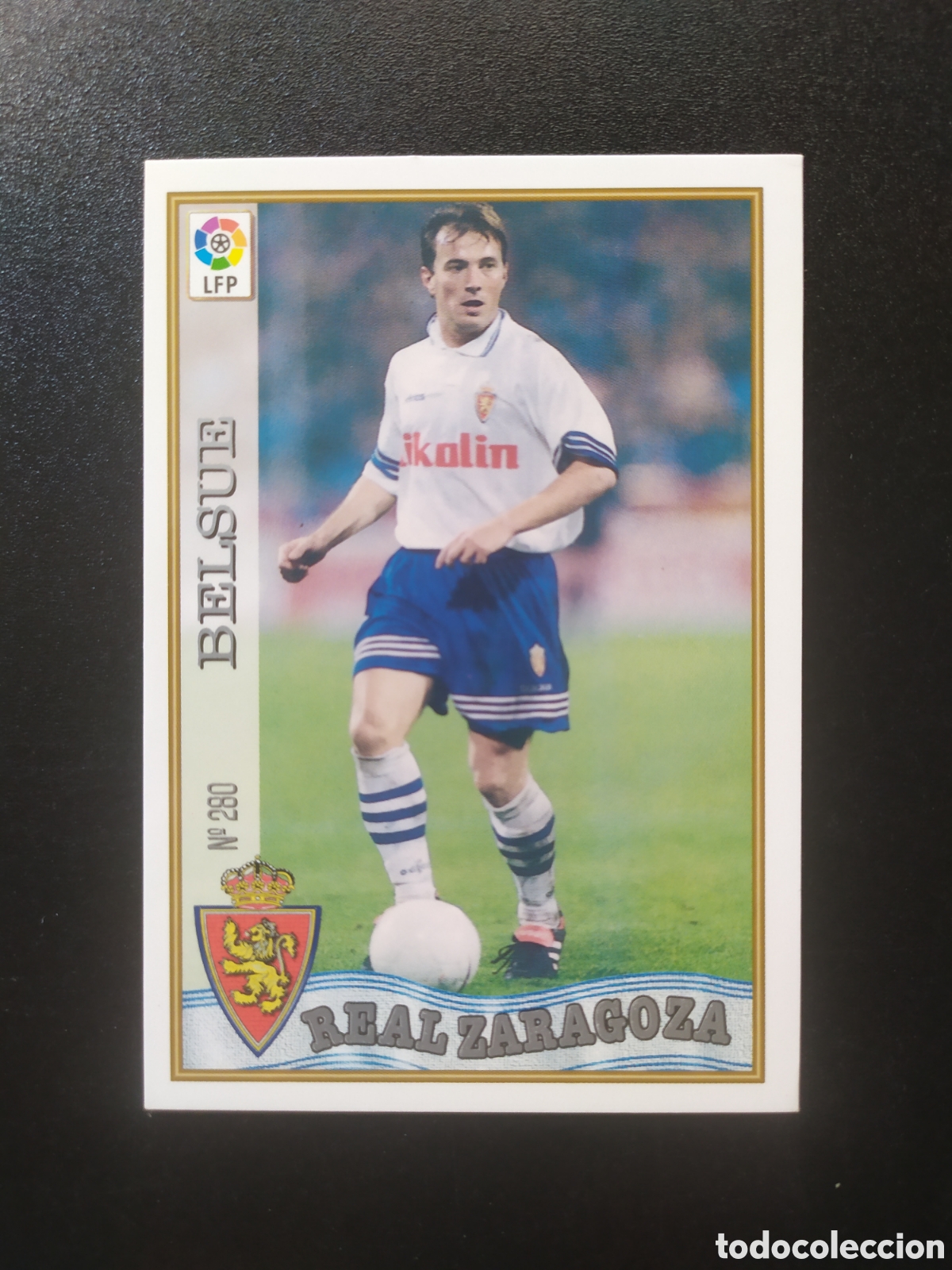 Cromos de F&uacute;tbol: Mundicromo fichas liga 1997 1998 97 98 Belsue n&deg; 280 Real Zaragoza
