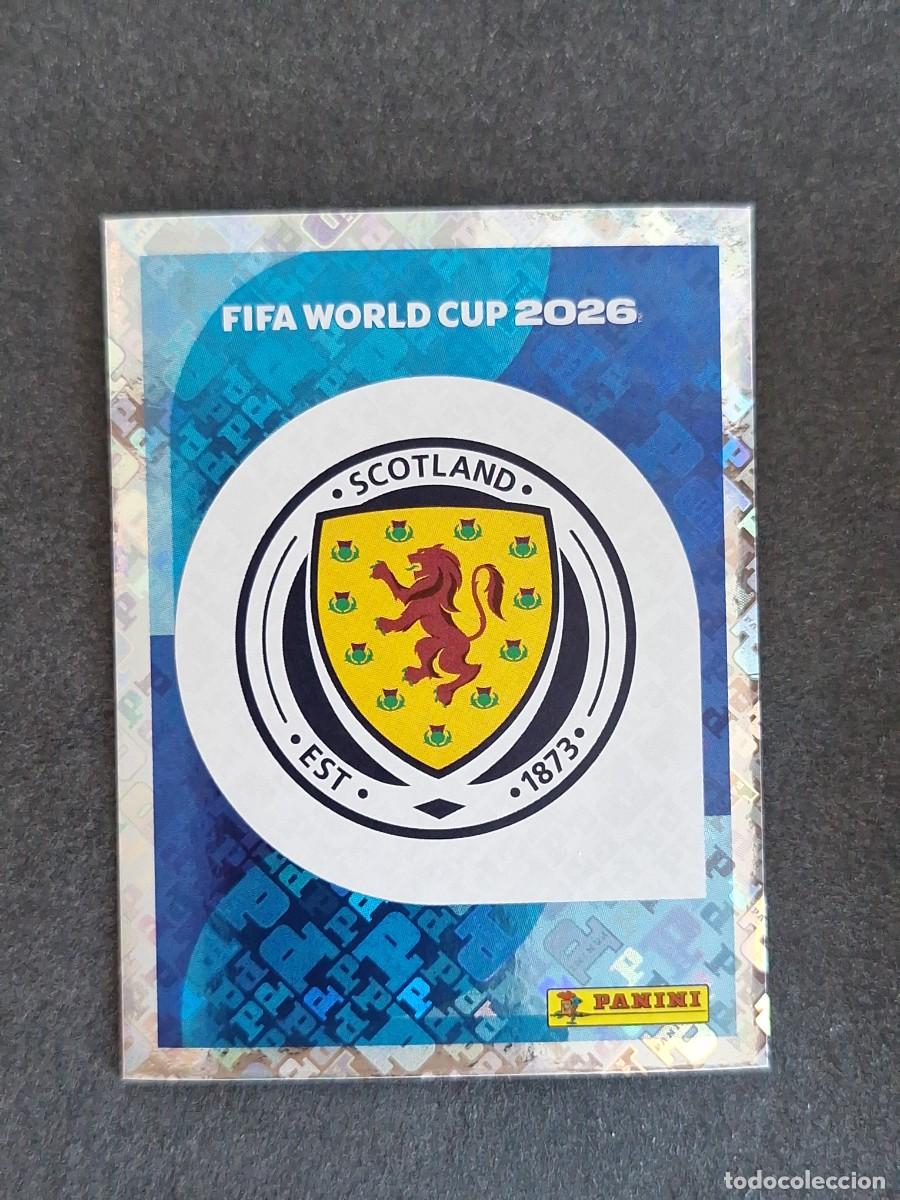 Cromos de F&uacute;tbol: L2 ESCUDO SELECCION ESCOCIA 1 PANINI MUNDIAL FIFA WORLD CUP 2026 PANINI NUNCA PEGADO SIN PEGAR