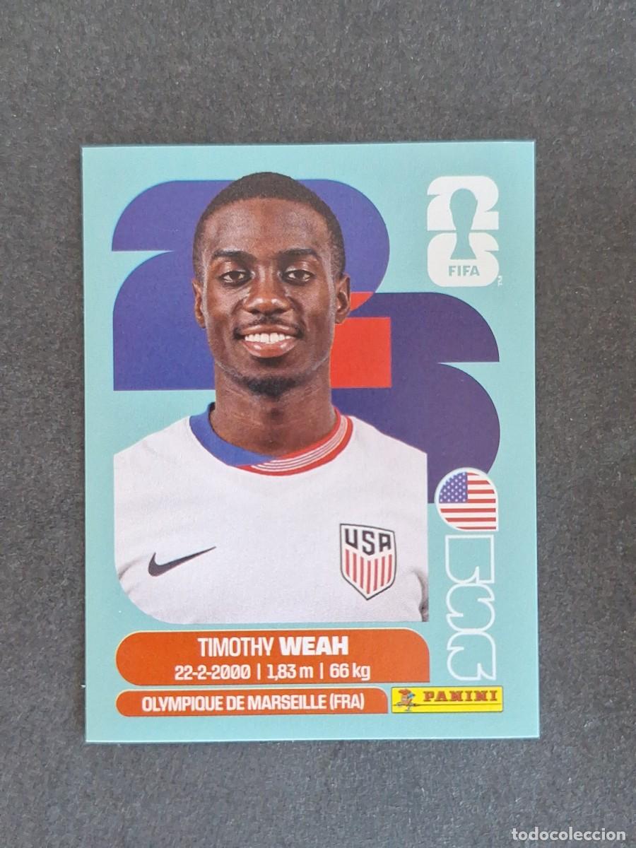 Cromos de F&uacute;tbol: L2 WEAH SELECCION USA 12 PANINI MUNDIAL FIFA WORLD CUP 2026 PANINI NUNCA PEGADO SIN PEGAR