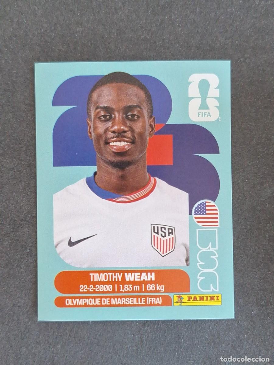 Cromos de F&uacute;tbol: L2 WEAH SELECCION USA 12 PANINI MUNDIAL FIFA WORLD CUP 2026 PANINI NUNCA PEGADO SIN PEGAR