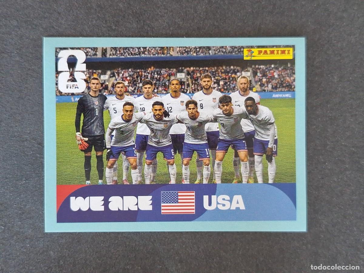 Cromos de F&uacute;tbol: L2 EQUIPO SELECCION USA 13 PANINI MUNDIAL FIFA WORLD CUP 2026 PANINI NUNCA PEGADO SIN PEGAR