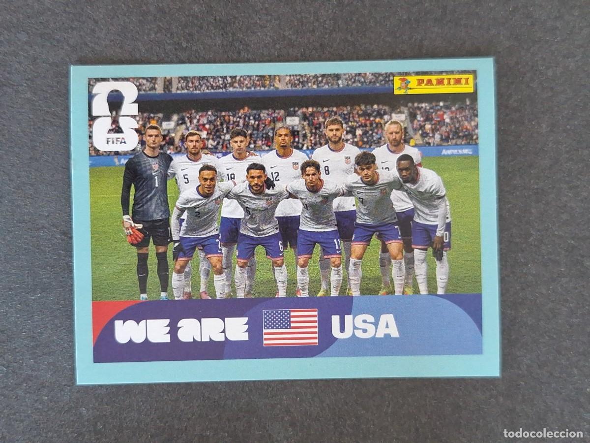 Cromos de F&uacute;tbol: L2 EQUIPO SELECCION USA 13 PANINI MUNDIAL FIFA WORLD CUP 2026 PANINI NUNCA PEGADO SIN PEGAR