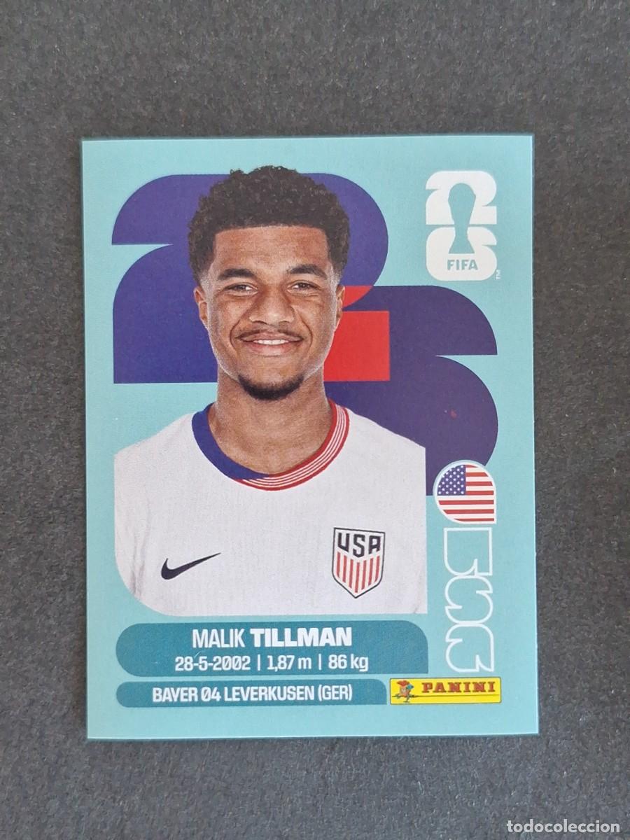 Cromos de F&uacute;tbol: L2 TILLMAN SELECCION USA 15 PANINI MUNDIAL FIFA WORLD CUP 2026 PANINI NUNCA PEGADO SIN PEGAR