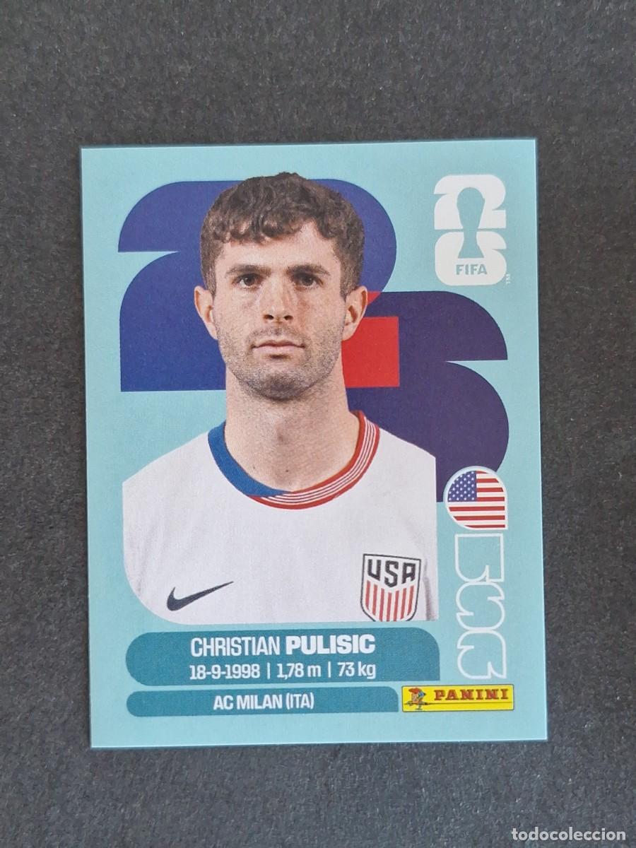 Cromos de F&uacute;tbol: L2 PULISIC SELECCION USA 16 PANINI MUNDIAL FIFA WORLD CUP 2026 PANINI NUNCA PEGADO SIN PEGAR