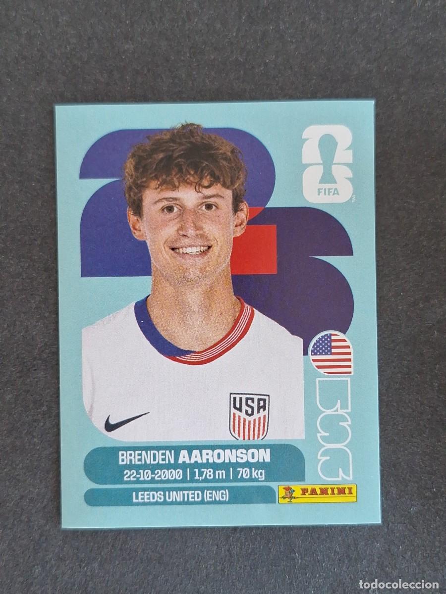 Cromos de F&uacute;tbol: L2 AARONSON SELECCION USA 17 PANINI MUNDIAL FIFA WORLD CUP 2026 PANINI NUNCA PEGADO SIN PEGAR