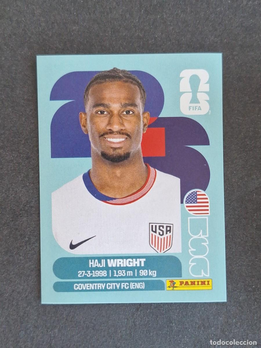 Cromos de F&uacute;tbol: L2 WRIGHT SELECCION USA 19 PANINI MUNDIAL FIFA WORLD CUP 2026 PANINI NUNCA PEGADO SIN PEGAR