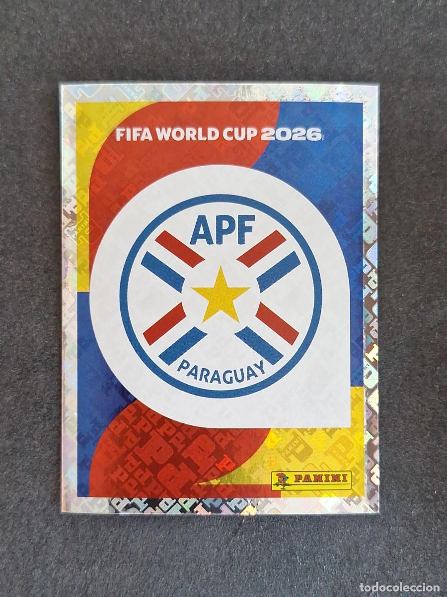 Cromos de F&uacute;tbol: L2 ESCUDO SELECCION PARAGUAY 1 PANINI MUNDIAL FIFA WORLD CUP 2026 PANINI NUNCA PEGADO SIN PEGAR