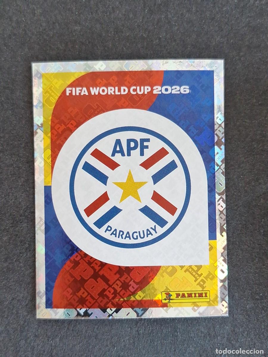 Cromos de F&uacute;tbol: L2 ESCUDO SELECCION PARAGUAY 1 PANINI MUNDIAL FIFA WORLD CUP 2026 PANINI NUNCA PEGADO SIN PEGAR