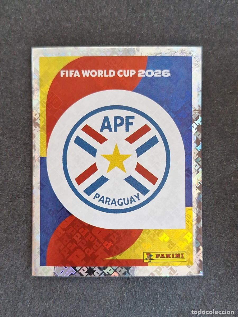 Cromos de F&uacute;tbol: L2 ESCUDO SELECCION PARAGUAY 1 PANINI MUNDIAL FIFA WORLD CUP 2026 PANINI NUNCA PEGADO SIN PEGAR