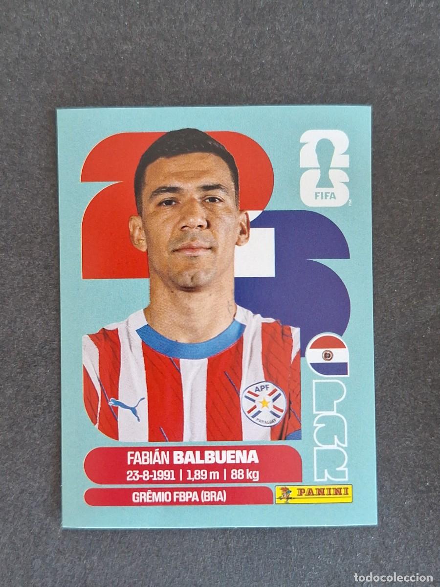 Cromos de F&uacute;tbol: L2 BALBUENA SELECCION PARAGUAY 5 PANINI MUNDIAL FIFA WORLD CUP 2026 PANINI NUNCA PEGADO SIN PEGAR