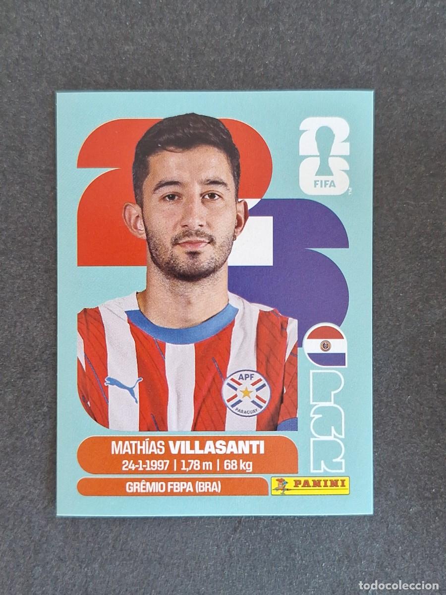 Cromos de F&uacute;tbol: L2 VILLASANTI SELECCION PARAGUAY 9 PANINI MUNDIAL FIFA WORLD CUP 2026 PANINI NUNCA PEGADO SIN PEGAR