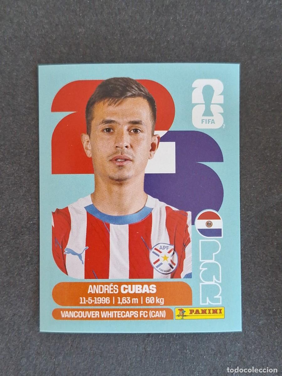 Cromos de F&uacute;tbol: L2 CUBAS SELECCION PARAGUAY 12 PANINI MUNDIAL FIFA WORLD CUP 2026 PANINI NUNCA PEGADO SIN PEGAR