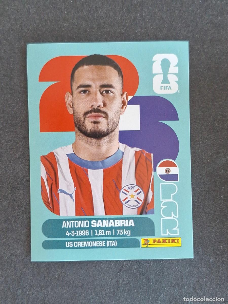 Cromos de F&uacute;tbol: L2 SANABRIA SELECCION PARAGUAY 20 PANINI MUNDIAL FIFA WORLD CUP 2026 PANINI NUNCA PEGADO SIN PEGAR