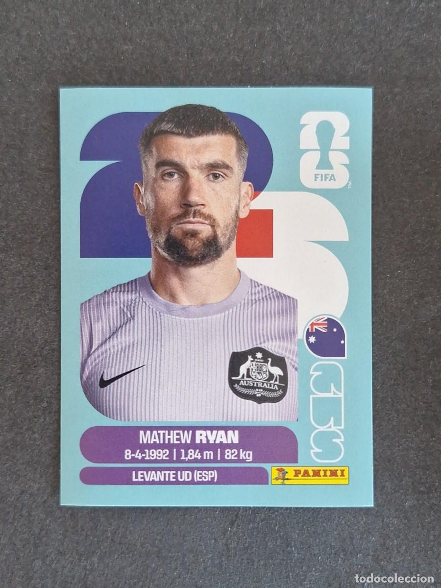 Cromos de F&uacute;tbol: L2 RYAN SELECCION AUSTRALIA 2 PANINI MUNDIAL FIFA WORLD CUP 2026 PANINI NUNCA PEGADO SIN PEGAR