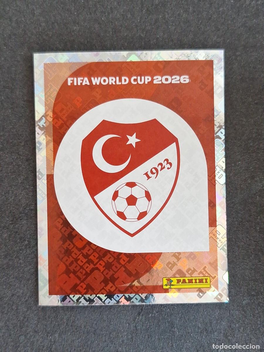 Cromos de F&uacute;tbol: L2 ESCUDO SELECCION TURQUIA 1 PANINI MUNDIAL FIFA WORLD CUP 2026 PANINI NUNCA PEGADO SIN PEGAR