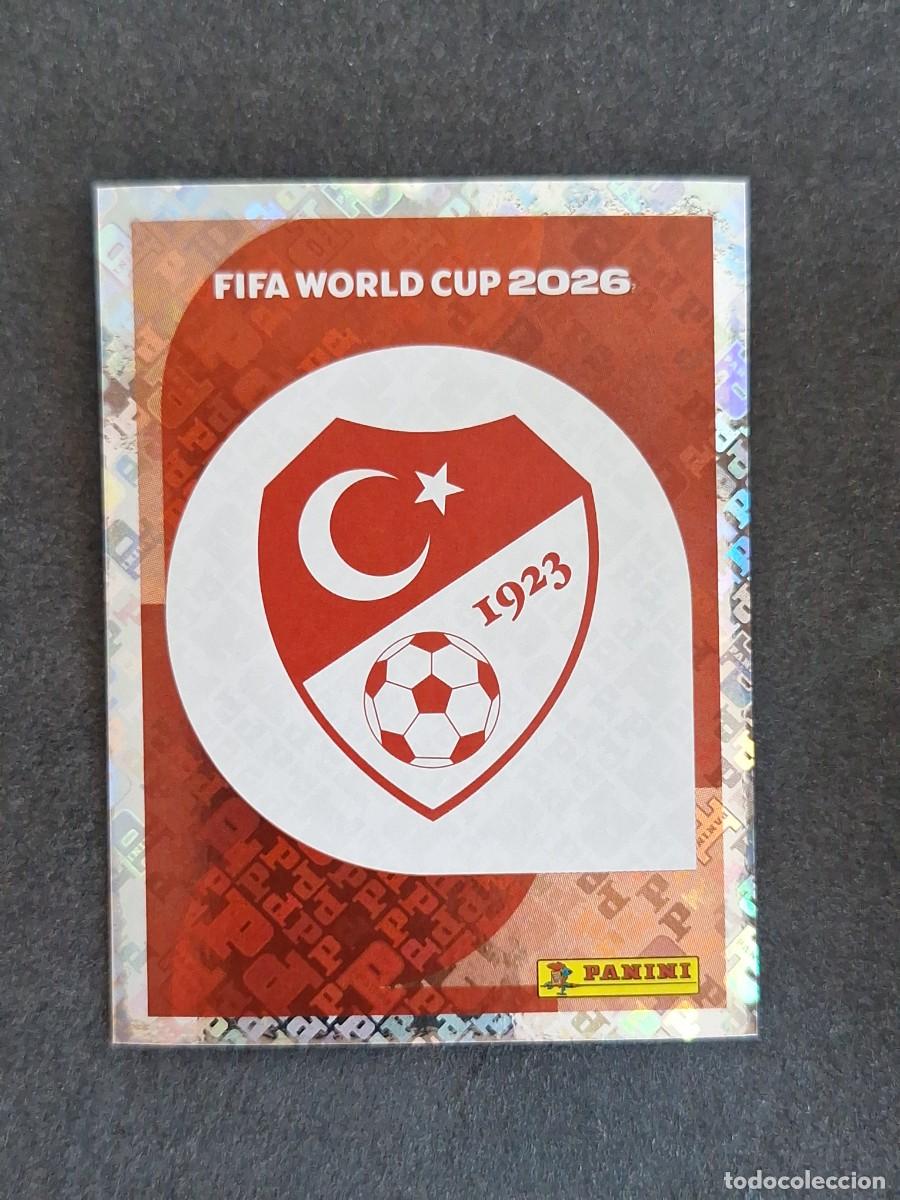 Cromos de F&uacute;tbol: L2 ESCUDO SELECCION TURQUIA 1 PANINI MUNDIAL FIFA WORLD CUP 2026 PANINI NUNCA PEGADO SIN PEGAR