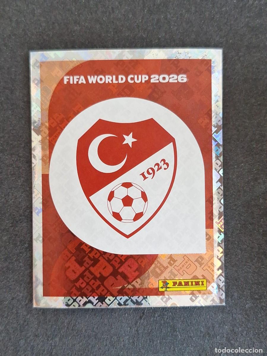 Cromos de F&uacute;tbol: L2 ESCUDO SELECCION TURQUIA 1 PANINI MUNDIAL FIFA WORLD CUP 2026 PANINI NUNCA PEGADO SIN PEGAR