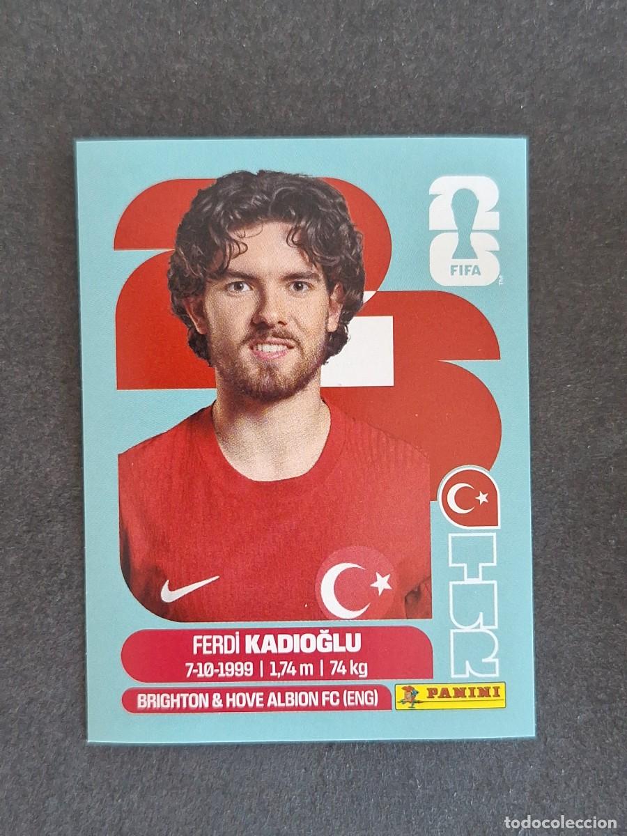 Cromos de F&uacute;tbol: L2 KADIOGLU SELECCION TURQUIA 8 PANINI MUNDIAL FIFA WORLD CUP 2026 PANINI NUNCA PEGADO SIN PEGAR
