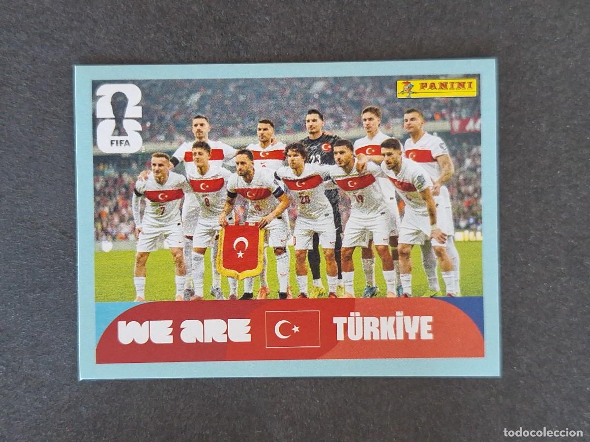 Cromos de F&uacute;tbol: L2 EQUIPO SELECCION TURQUIA 13 PANINI MUNDIAL FIFA WORLD CUP 2026 PANINI NUNCA PEGADO SIN PEGAR