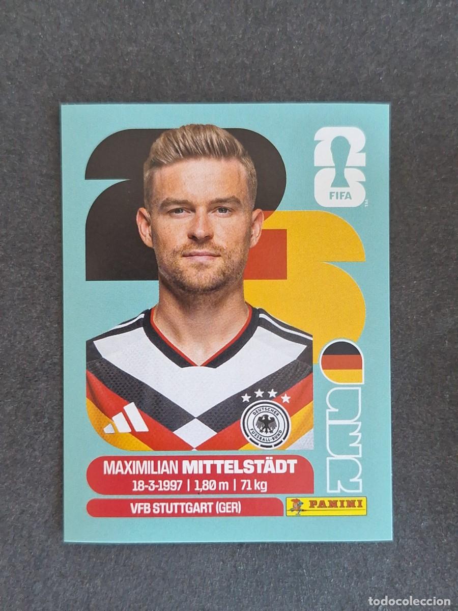 Cromos de F&uacute;tbol: L2 MITTELST&Auml;DT SELECCION ALEMANIA 9 PANINI MUNDIAL FIFA WORLD CUP 2026 PANINI NUNCA PEGADO SIN PEGAR
