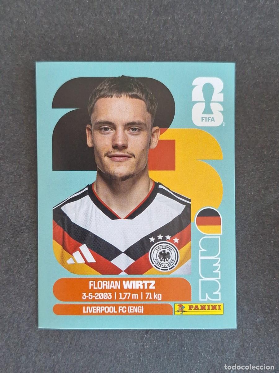 Cromos de F&uacute;tbol: L2 WIRTZ SELECCION ALEMANIA 11 PANINI MUNDIAL FIFA WORLD CUP 2026 PANINI NUNCA PEGADO SIN PEGAR