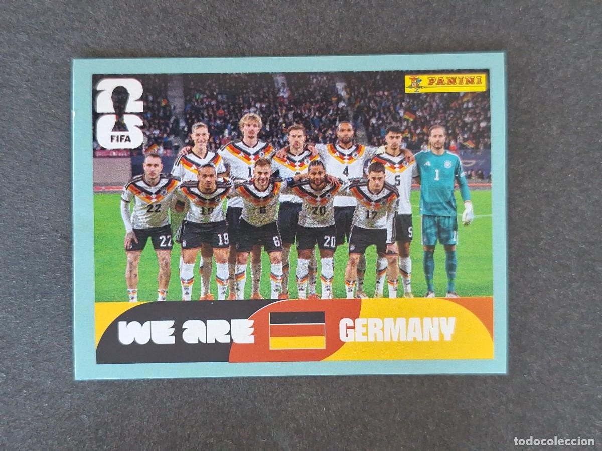Cromos de F&uacute;tbol: L2 EQUIPO SELECCION ALEMANIA 13 PANINI MUNDIAL FIFA WORLD CUP 2026 PANINI NUNCA PEGADO SIN PEGAR