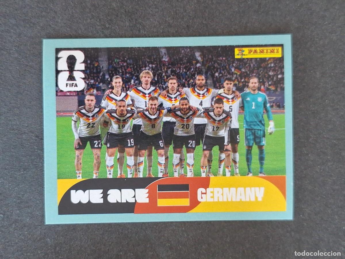 Cromos de F&uacute;tbol: L2 EQUIPO SELECCION ALEMANIA 13 PANINI MUNDIAL FIFA WORLD CUP 2026 PANINI NUNCA PEGADO SIN PEGAR