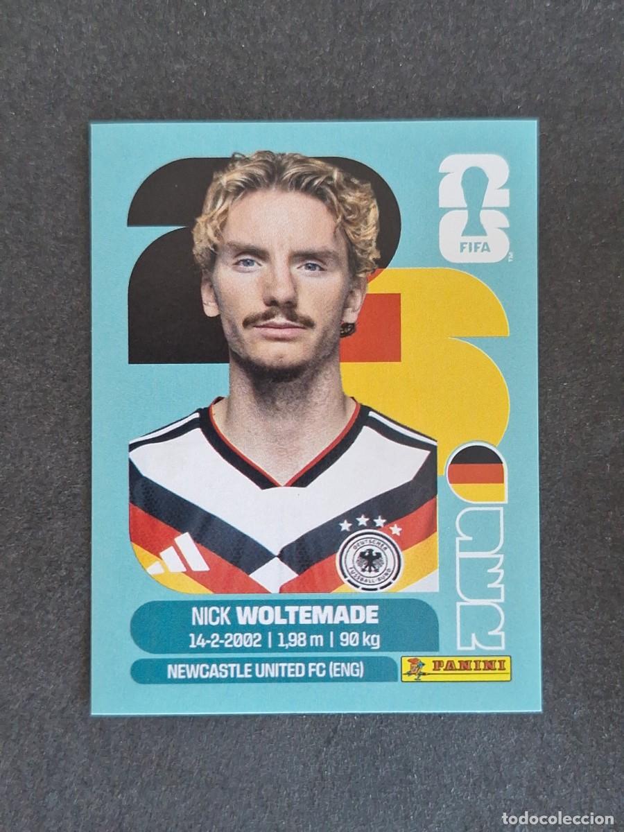 Cromos de F&uacute;tbol: L2 WOLTEMADE SELECCION ALEMANIA 20 PANINI MUNDIAL FIFA WORLD CUP 2026 PANINI NUNCA PEGADO SIN PEGAR