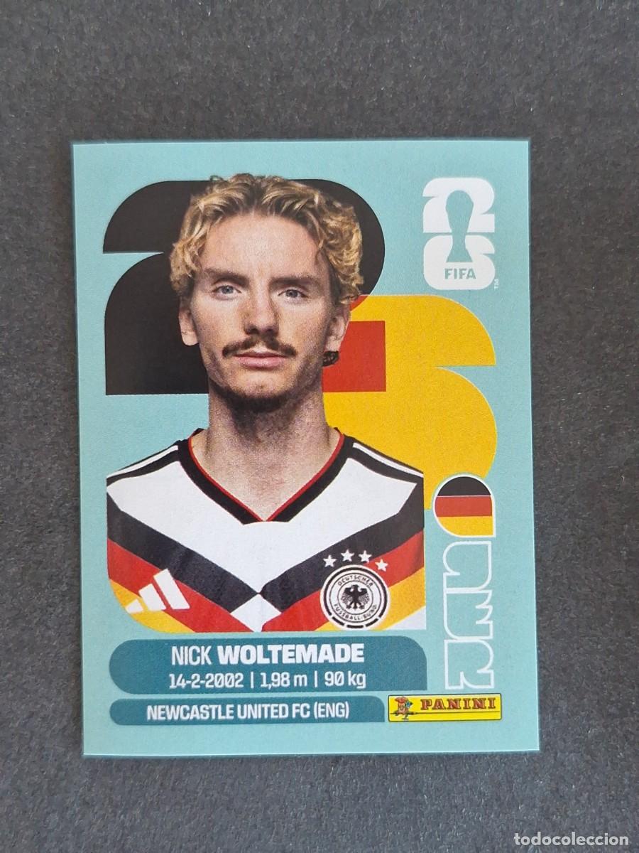 Cromos de F&uacute;tbol: L2 WOLTEMADE SELECCION ALEMANIA 20 PANINI MUNDIAL FIFA WORLD CUP 2026 PANINI NUNCA PEGADO SIN PEGAR