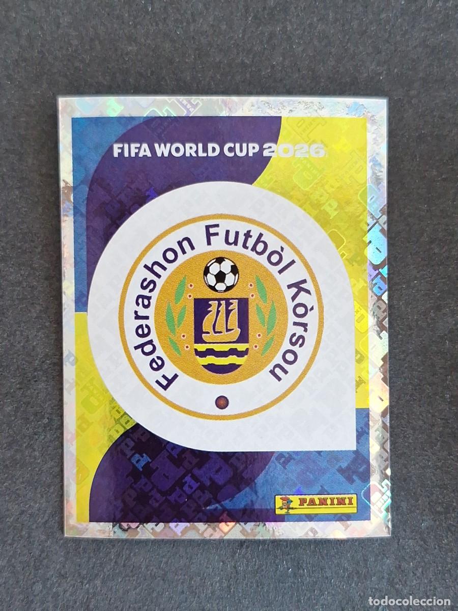 Cromos de F&uacute;tbol: L2 ESCUDO SELECCION CURA&Ccedil;AO 1 PANINI MUNDIAL FIFA WORLD CUP 2026 PANINI NUNCA PEGADO SIN PEGAR