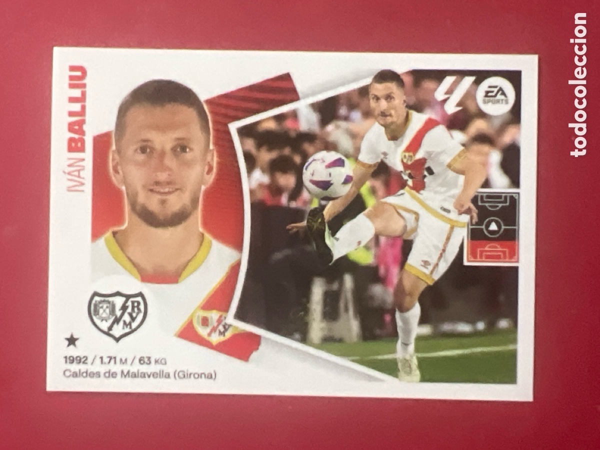 Cromos de F&uacute;tbol: C7074. 5A Balliu, Rayo Vallecano, Panini Ediciones Liga Este 2024 2025 24 25, 5 A