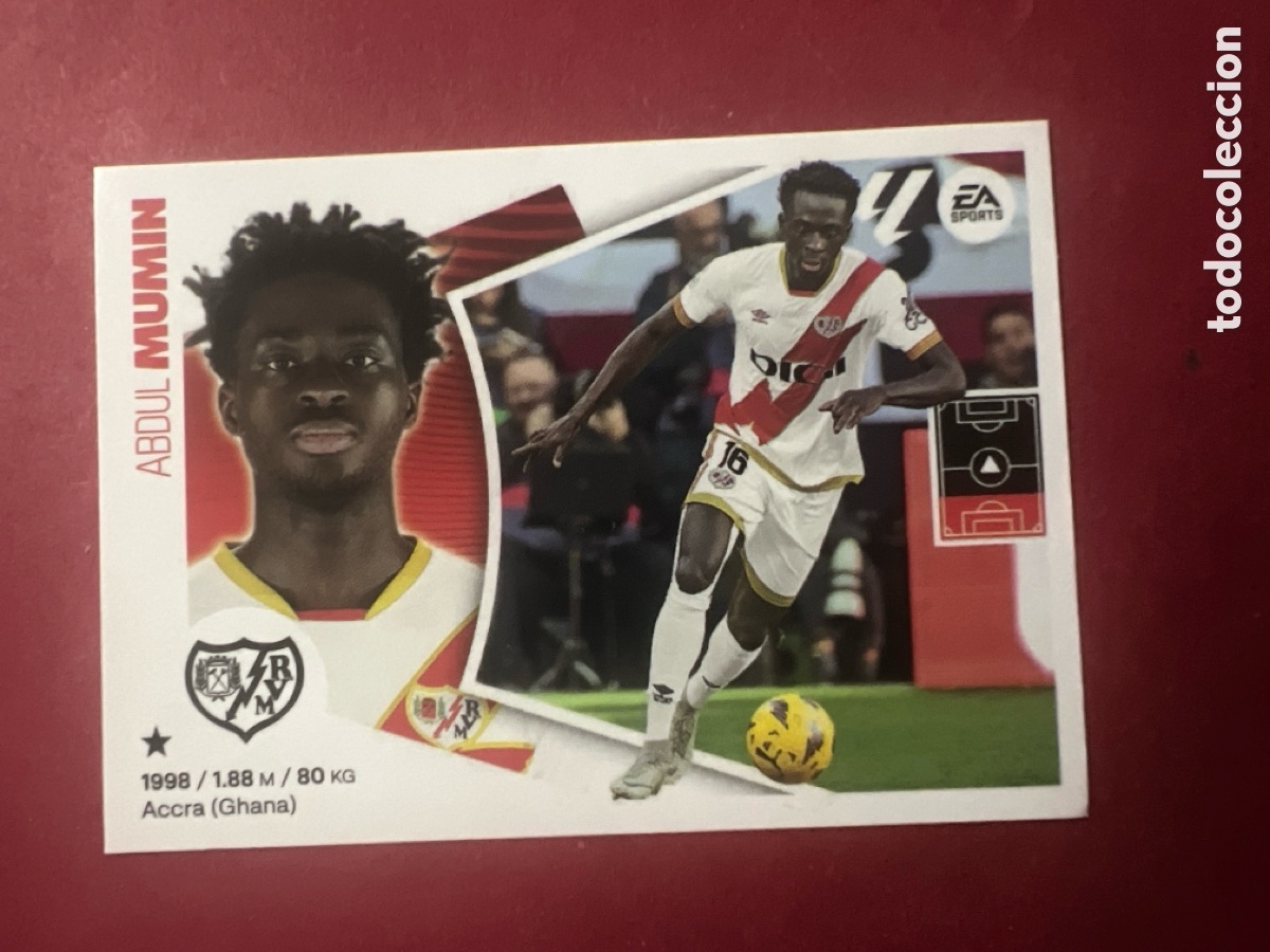Cromos de F&uacute;tbol: C7084. ABDUL MUMIN RAYO VALLECANO N&ordm; 7 LIGA 2024 2025 ESTE 24 25 PANINI