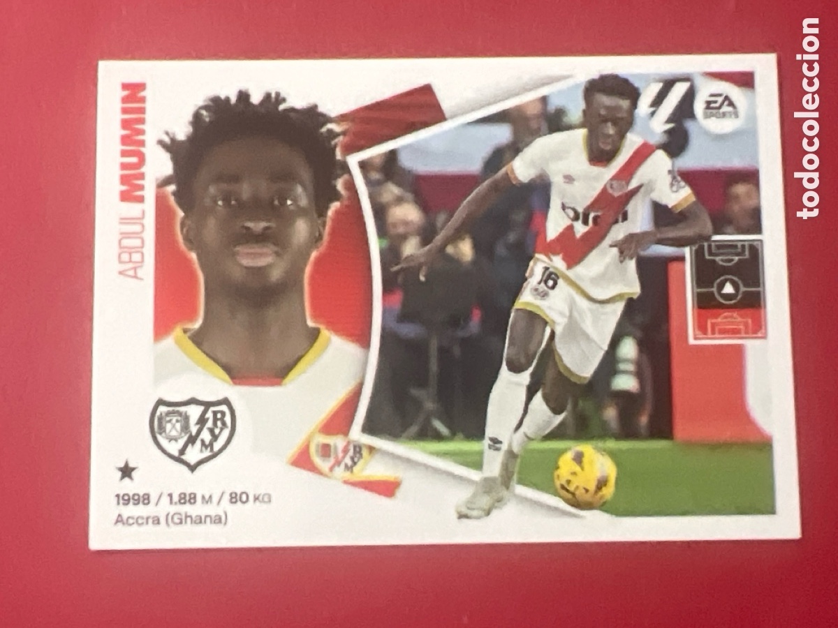 Cromos de F&uacute;tbol: C7081. ABDUL MUMIN RAYO VALLECANO N&ordm; 7 LIGA 2024 2025 ESTE 24 25 PANINI