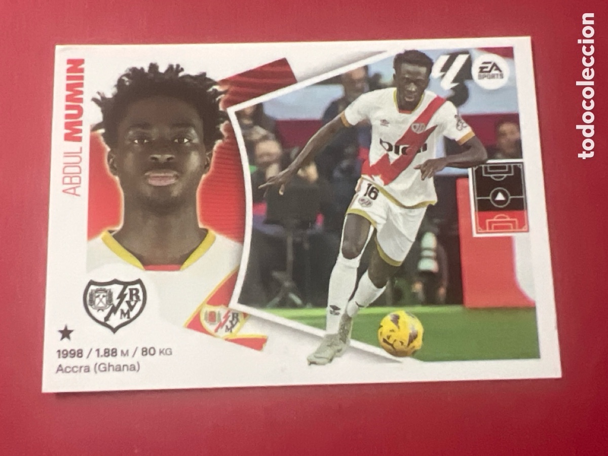 Cromos de F&uacute;tbol: C7082. ABDUL MUMIN RAYO VALLECANO N&ordm; 7 LIGA 2024 2025 ESTE 24 25 PANINI