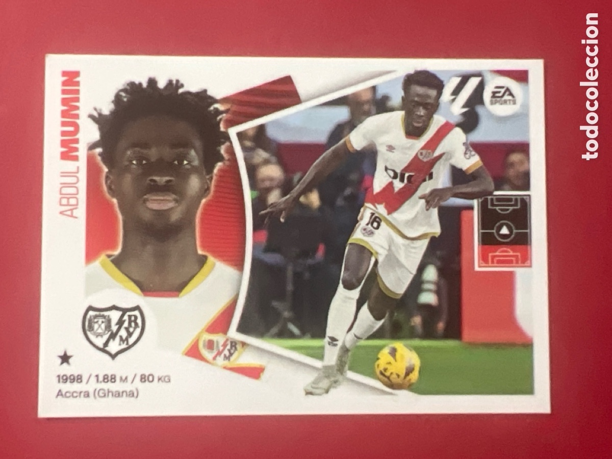 Cromos de F&uacute;tbol: C7083. ABDUL MUMIN RAYO VALLECANO N&ordm; 7 LIGA 2024 2025 ESTE 24 25 PANINI