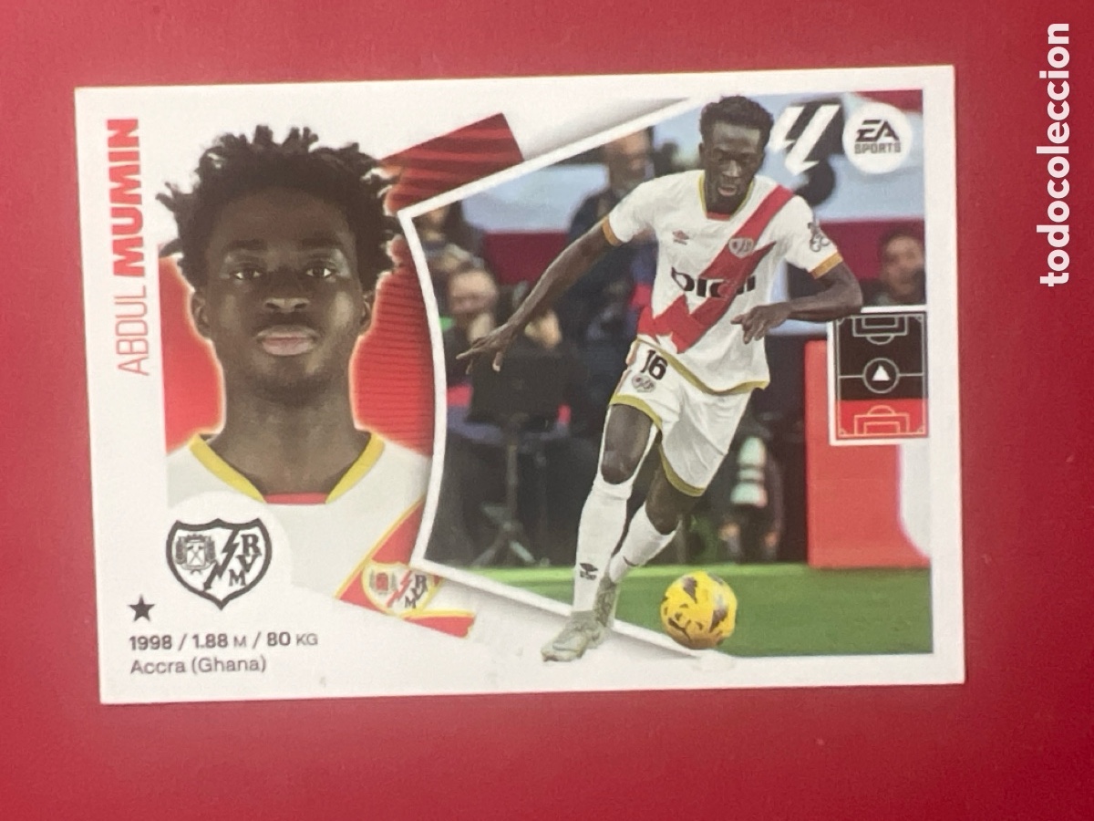 Cromos de F&uacute;tbol: C7085. ABDUL MUMIN RAYO VALLECANO N&ordm; 7 LIGA 2024 2025 ESTE 24 25 PANINI