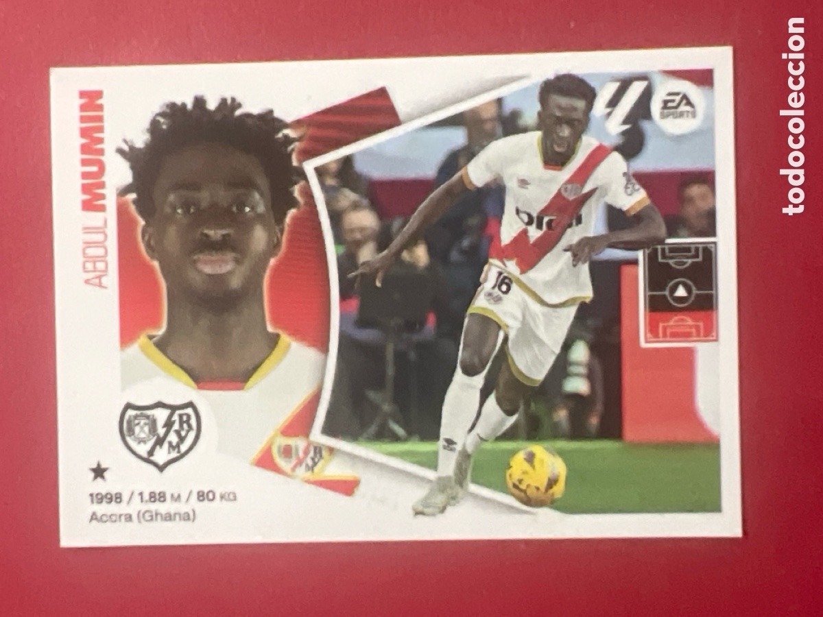 Cromos de F&uacute;tbol: C7086. ABDUL MUMIN RAYO VALLECANO N&ordm; 7 LIGA 2024 2025 ESTE 24 25 PANINI
