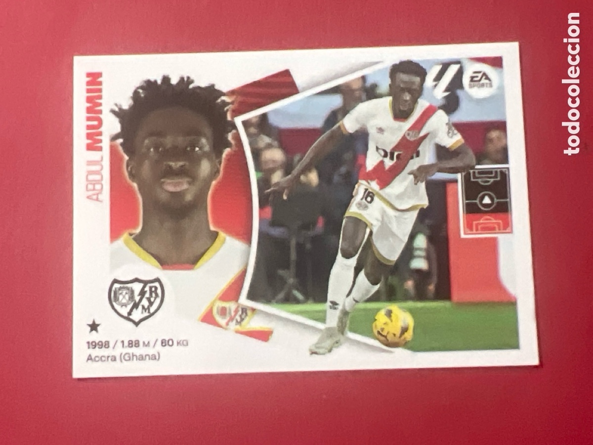 Cromos de F&uacute;tbol: C7087. ABDUL MUMIN RAYO VALLECANO N&ordm; 7 LIGA 2024 2025 ESTE 24 25 PANINI