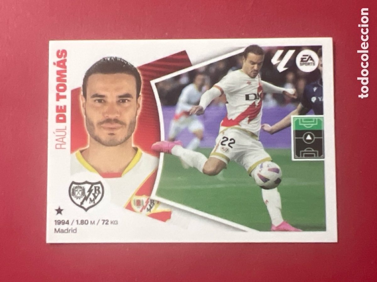 Cromos de F&uacute;tbol: C7104. 19 DE TOMAS RAYO VALLECANO LIGA ESTE 2024 2025 PANINI 24 25