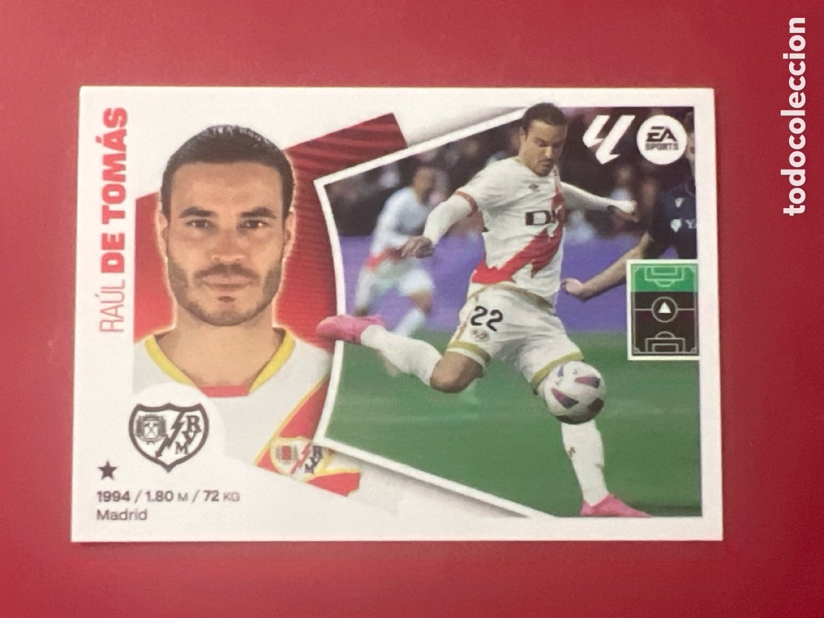 Cromos de F&uacute;tbol: C7105. 19 DE TOMAS RAYO VALLECANO LIGA ESTE 2024 2025 PANINI 24 25