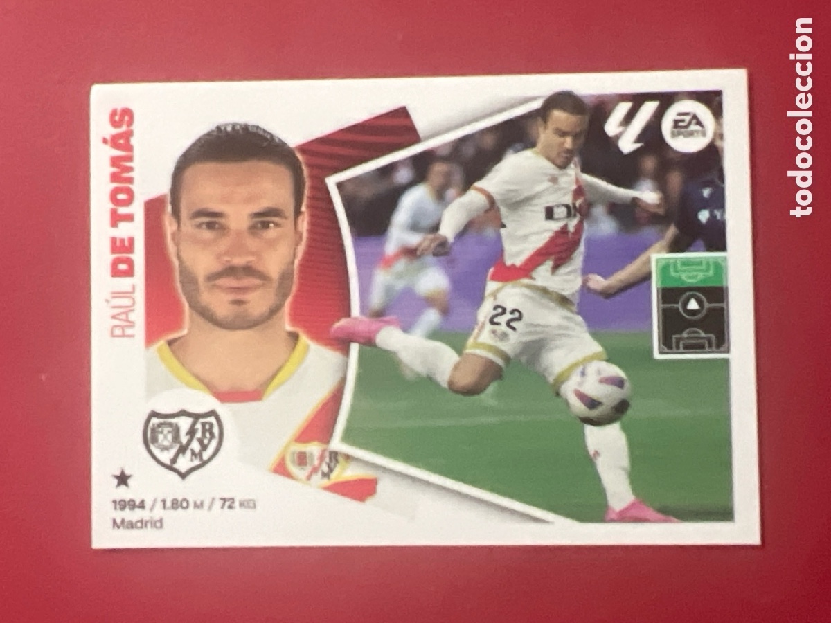 Cromos de F&uacute;tbol: C7106. 19 DE TOMAS RAYO VALLECANO LIGA ESTE 2024 2025 PANINI 24 25